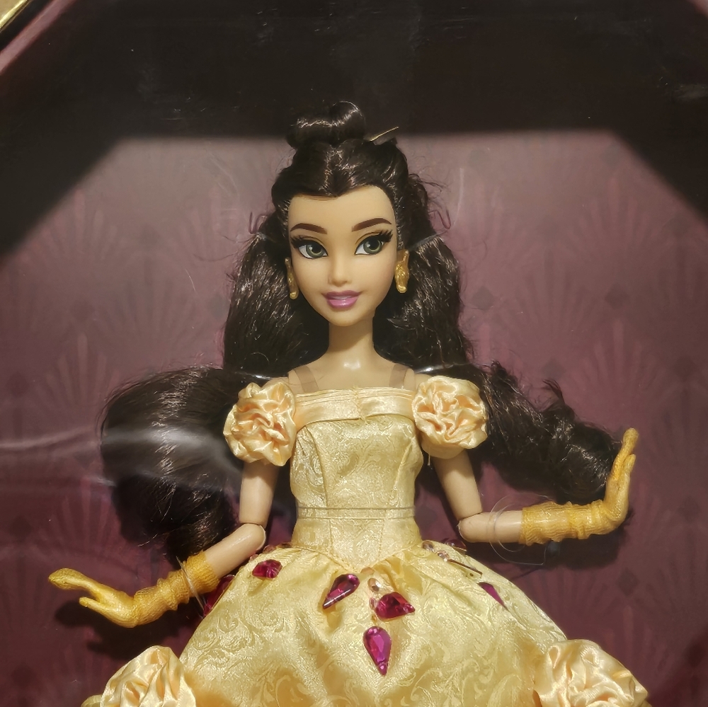 Disney Belle Doll in Yellow Rose Dress - Picture 7 of 10